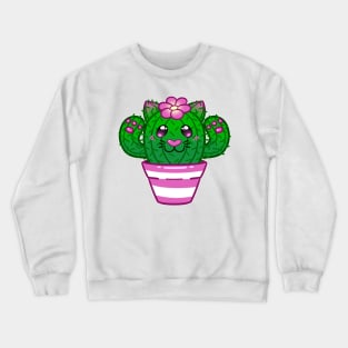 Cactus Cat Crewneck Sweatshirt